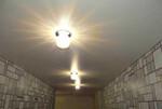 Монтаж люстры, светильников на натяжной потолок
