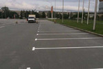 Разметка парковочных мест на автостоянках