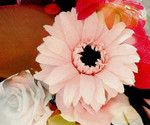 Интерьерные цветы из гофрированной бумаги