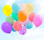 Светящиеся шары, Воздушные шары на день рождения