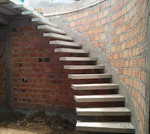 Заливка бетонных лестниц