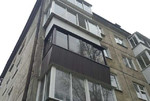 Остекление балкона с выносом и отделкой