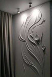 Роспись стен барельеф из гипса