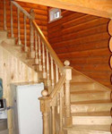 Лестницы деревянные на метало каркасе