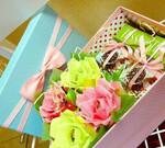 Сладкий цветы в коробочках на 8 марта, День рожден