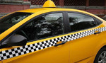 Оклейка авто шашечным поясом под такси + лицензия