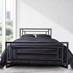 Кровать Орландо 120х200 черного цвета (полуторка)