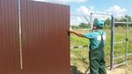 Ремонт металлических ворот заборов в Новосибирске, сварщик