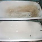 Реставрация ванн жидким наливным акрилом