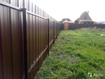 Забор из профнастила или сетки рабицы