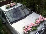 Свадебные украшения на машину на прокат
