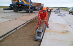 Строительство дорог из бетонных плит