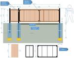 Изготовление и установка ворот + перестановка заборной секции (кимрский район)