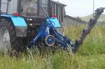 Покос травы и вспашка участка трактором МТЗ-82. Почвофреза