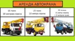 Аренда Автокранов от 16 до 50 тонн г. Электросталь
