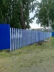 Забор из металлического штакетника в Саранске.