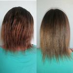 Кератиновое выпрямление волос и прикорневой объём 