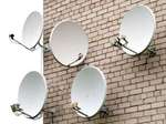 Установка антенн для приема телеканалов со спутников
