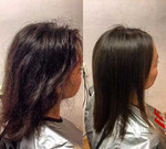 Кератиновое выпрямление/нанопластика волос