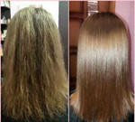 Кератиновое выпрямление и восстановление волос
