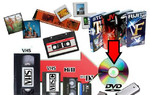 Оцифровка Видео-Аудио кассет и слайдов