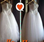 Профессиональное отпаривание свадебных платьев